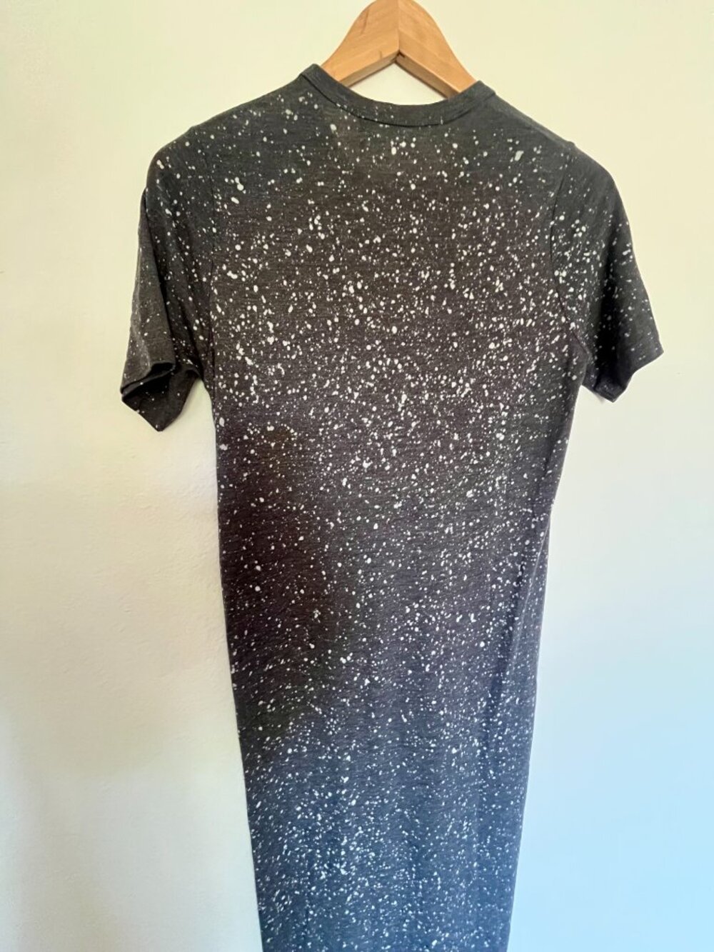 IRO "Lina" splatter short sleeve maxi Tee Shirt Dress Gray Size XS - Picture 6 of 6
